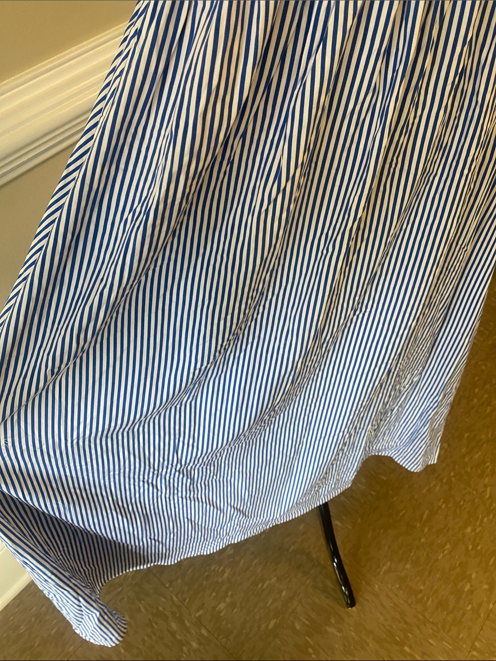 Market & Spruce Light Blue and White Striped Smocked Dress - Picture 6 of 10